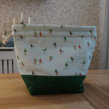 Handmade project bag made with Liberty fabrics - Ice Dancing (READY TO SHIP)