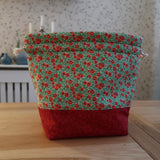 Bag Making Kit - Yew Berries print Liberty fabric