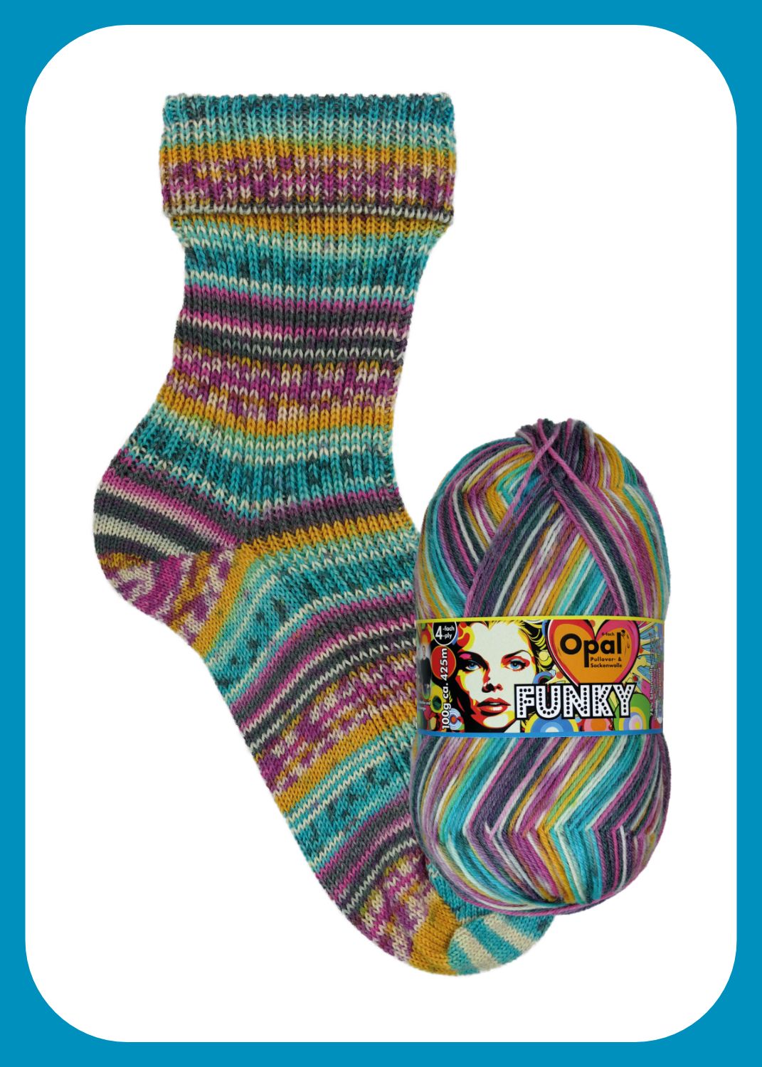 Opal Funky 11587 - 100g 4 ply