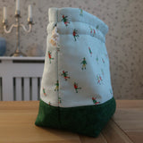 Handmade project bag made with Liberty fabrics - Ice Dancing (READY TO SHIP)