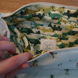 Handmade project bag made with Liberty fabrics - Ice Dancing (READY TO SHIP)