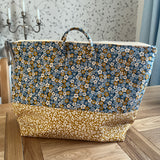 Handmade project bag made with Liberty fabrics - Spring Flourish (READY TO SHIP)