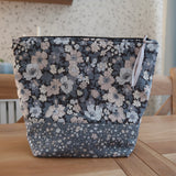 Handmade project bag made with Liberty fabrics - Cosmos Field (READY TO SHIP)