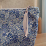 Handmade project bag made with Liberty fabrics - Blooming Flowerbed (READY TO SHIP)