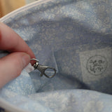 Handmade project bag made with Liberty fabrics - Blooming Flowerbed (READY TO SHIP)