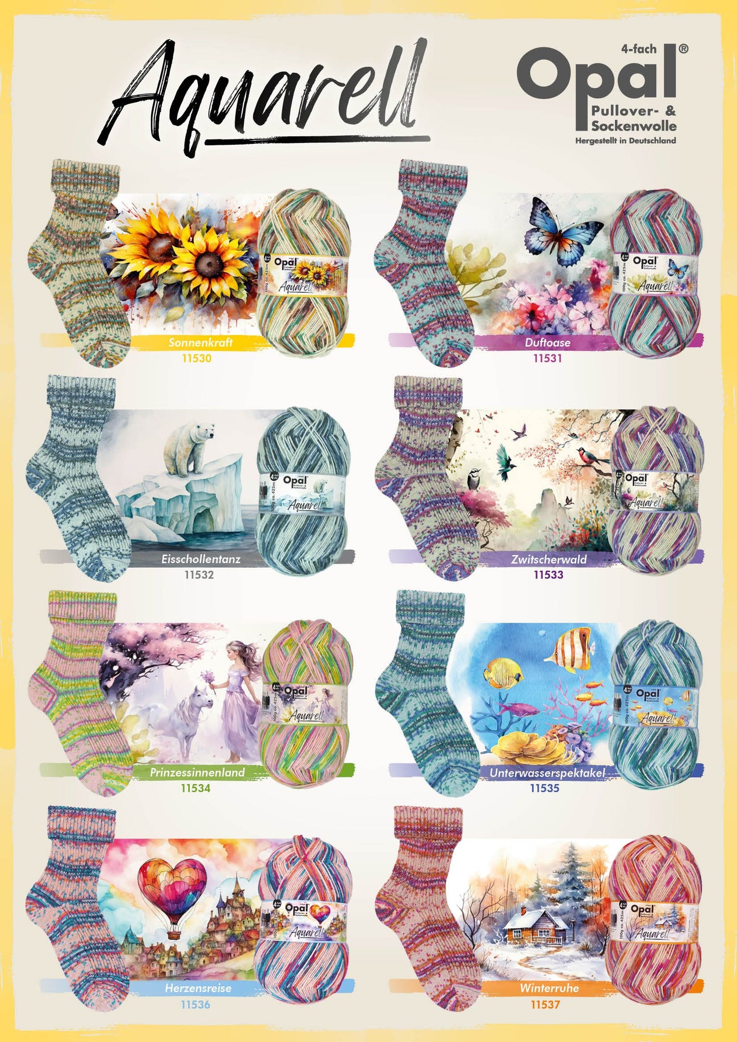 Opal Ice Dance 11532 Watercolour - 100g 4 ply