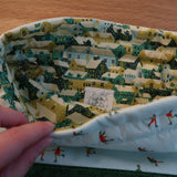 Handmade project bag made with Liberty fabrics - Ice Dancing (READY TO SHIP)
