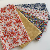 Liberty Floral Nostalgia Quilters Autumn Colours cotton Fat quarter pack