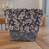 Handmade project bag made with Liberty fabrics - Cosmos Field (READY TO SHIP)