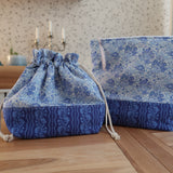 Handmade project bag made with Liberty fabrics - Blooming Flowerbed (READY TO SHIP)