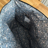 Handmade project bag made with Liberty fabrics - Cosmos Field (READY TO SHIP)