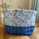Handmade project bag made with Liberty fabrics - Blooming Flowerbed (READY TO SHIP)