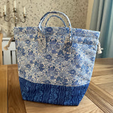 Handmade project bag made with Liberty fabrics - Blooming Flowerbed (READY TO SHIP)