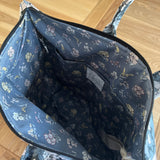 Handmade project bag made with Liberty fabrics - Cosmos Field (READY TO SHIP)