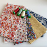 Liberty Floral Nostalgia Quilters Autumn Colours cotton Fat quarter pack