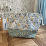 Handmade project bag made with Liberty fabrics - Spring Petals (READY TO SHIP)