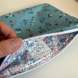 Large notions pouch handmade with Liberty fabric - Posy Sprig