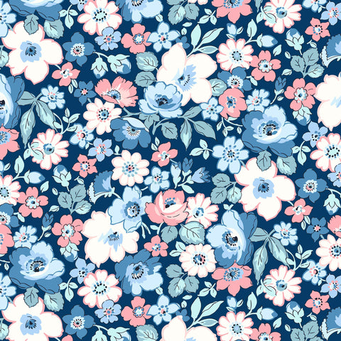 Hedgerow Bloom (Heirloom 3 collection) Liberty Quilting Cotton Fabric