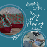 Bag Making Kit - Yew Berries print Liberty fabric