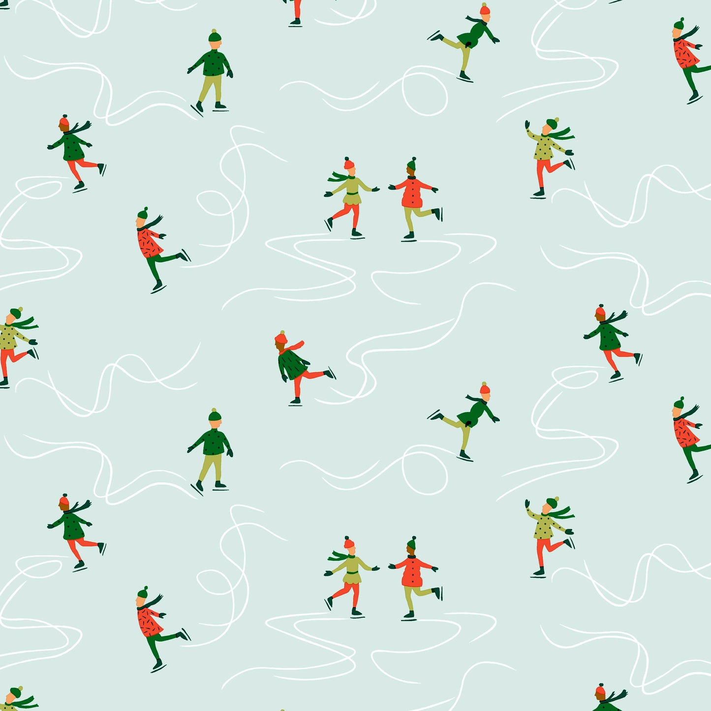 Ice Dancing (Festive Fair collection) Liberty Quilting Cotton Fabric