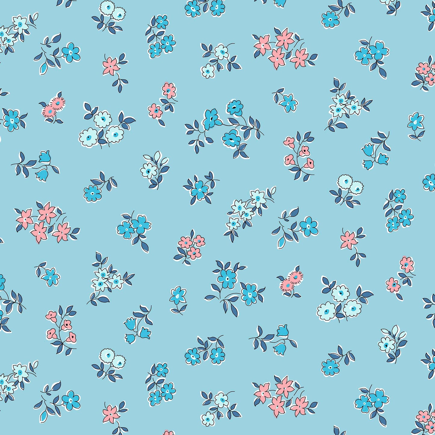 Posy Sprig (Heirloom 3 collection) Liberty Quilting Cotton Fabric