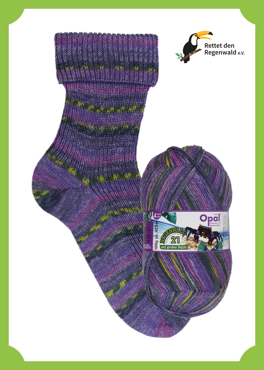 Opal Marine Engineer 11601 Rainforest - 100g 4 ply