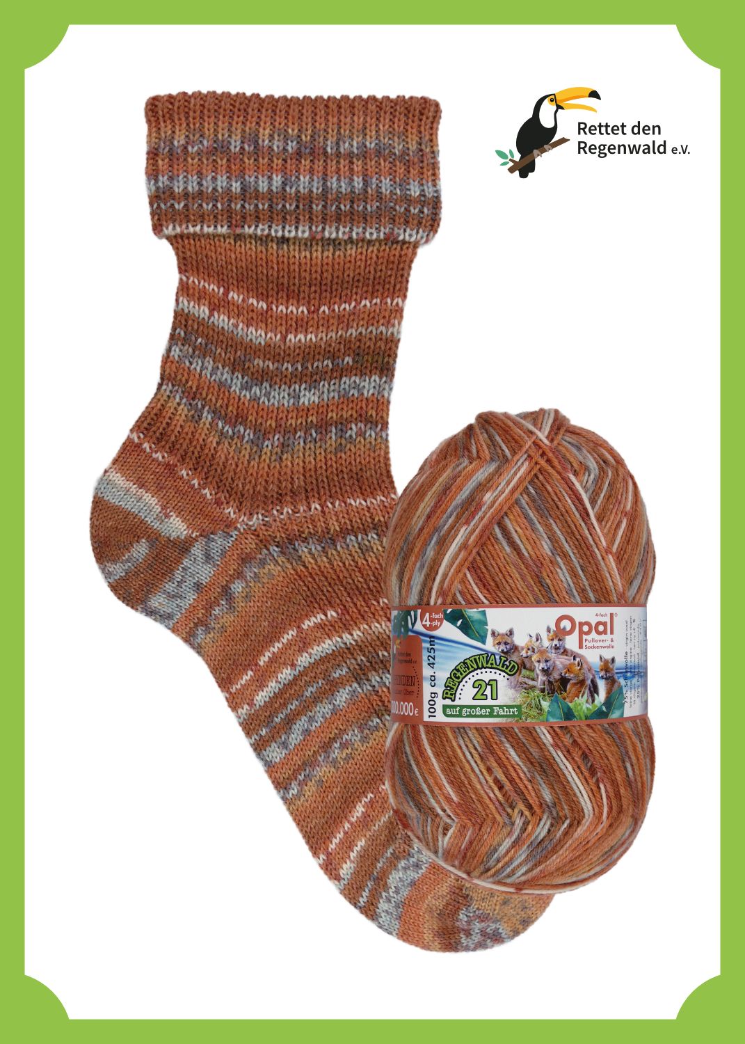 Opal Happy Passengers 11606 Rainforest - 100g 4 ply