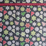 Christmas Biscuits Print Fabric