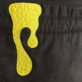 Cauldron applique / free motion quilted bag Medium (Shawl or small sweater size)