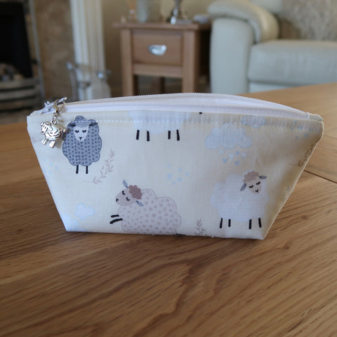 Spring Sheep print notions pouch
