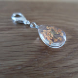 Coral Dried Flower in resin progress keeper