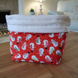 Snowman Print Project Bag