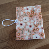Coral flower print Circular Needle case