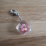 Red dried Flower in resin progress keeper