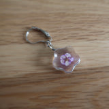 Purple dried Flower in resin progress keeper