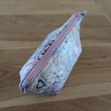 Pink / Blue Batik notions pouch