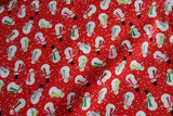 Snowman Print Fabric