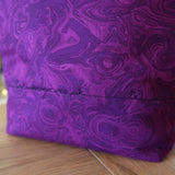 Moonstruck Cat applique / free motion quilted bag Medium (Shawl or small sweater size)