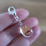 Coral Dried Flower in resin progress keeper
