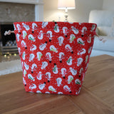 Snowman Print Project Bag