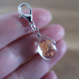 Coral Dried Flower in resin progress keeper