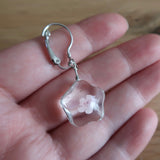 Pale Pink dried Flower in resin progress keeper