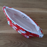 Snowman print notions pouch