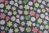 Christmas Biscuits Print Fabric