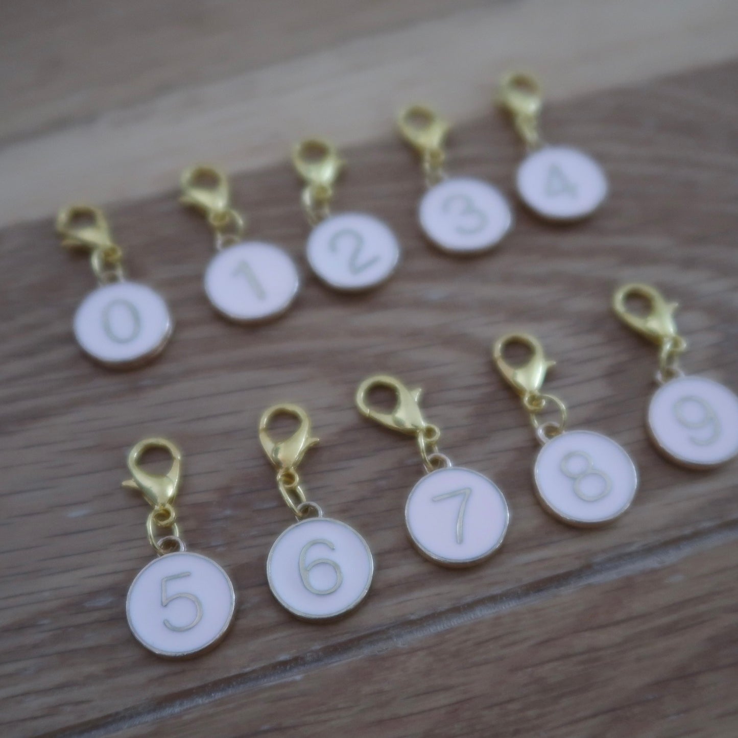 Pink Enamel Numbered progress keepers