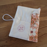 Coral flower print Circular Needle case