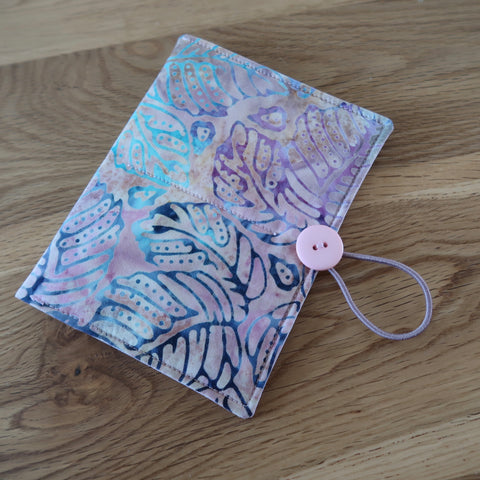 Pink / Blue Batik Circular Needle case