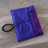 Moonstruck Cat (free motion quilted) Circular Needle case