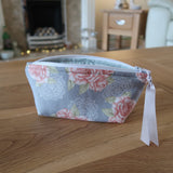 Rose print notions pouch
