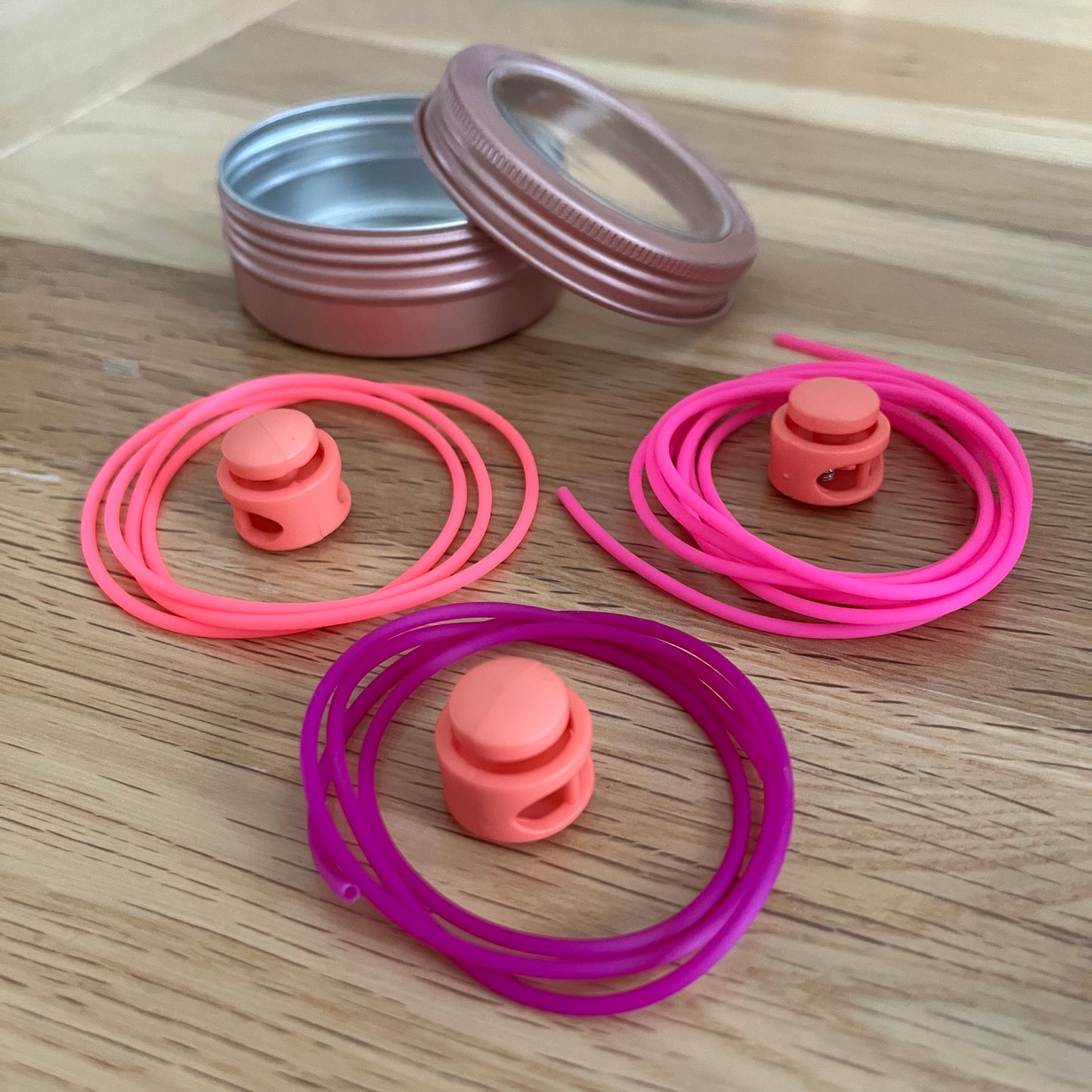 Stitch holder cord and toggle set